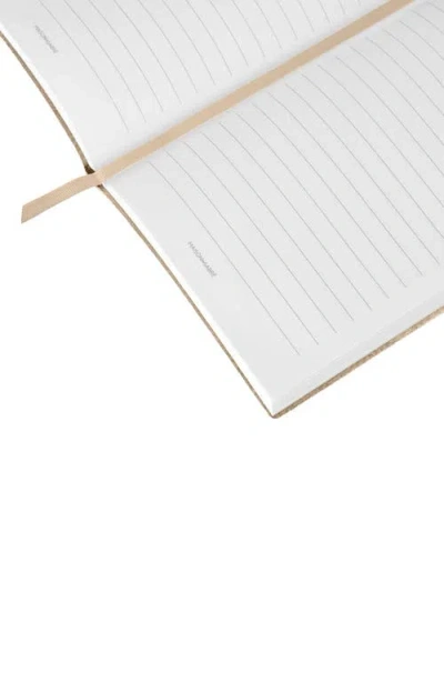 Maison De Sabre Maison De Sabré Leather Notebook In Saharan Nude