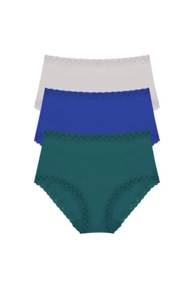 Natori Bliss Cotton Full Brief 3-pack In Multi