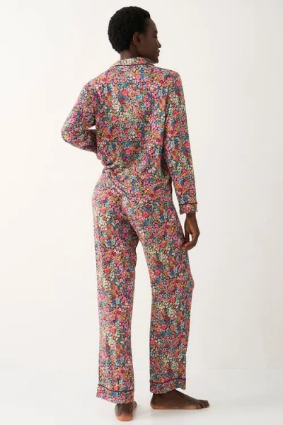 Stripe & Stare Long Pyjama Set In Multi