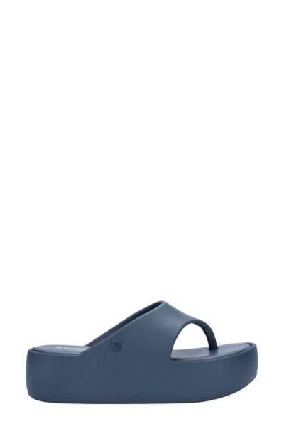 Melissa Free Platform Flip Flop In Blue