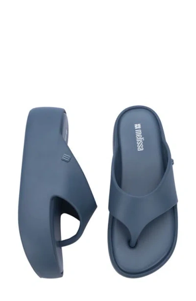 Melissa Free Platform Flip Flop In Blue
