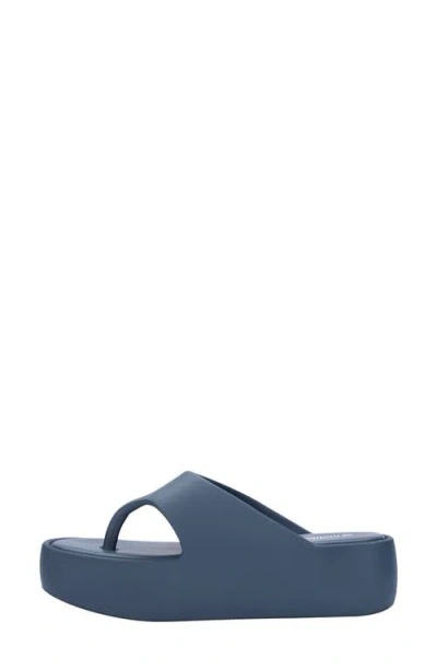 Melissa Free Platform Flip Flop In Blue
