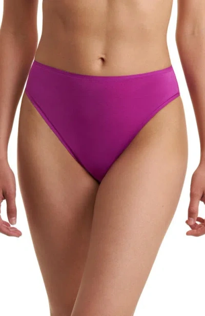 Natori Bliss Bare Cotton High Cut Brief 3-pack In Multi