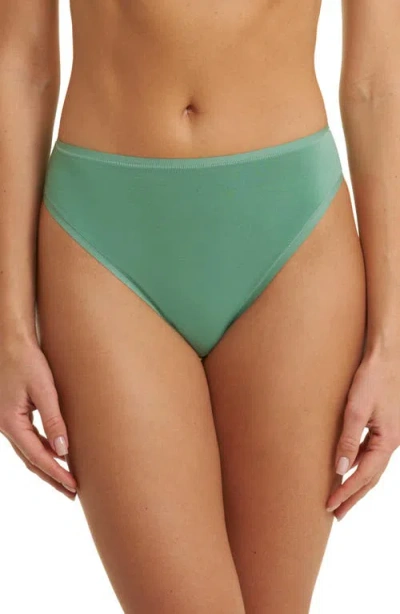 Natori Bliss Bare Cotton High Cut Brief 3-pack In Multi