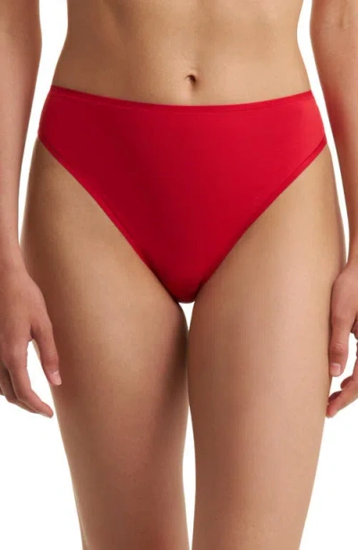 Natori Bliss Bare Cotton High Cut Brief 3-pack In Multi
