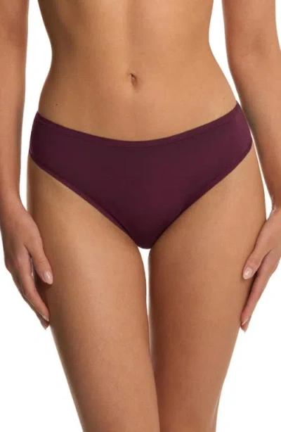 Natori Bliss Bare Cotton Thong 3-pack In Multi