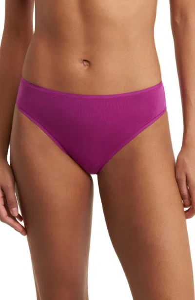 Natori Bliss Bare Cotton Thong 3-pack In Multi
