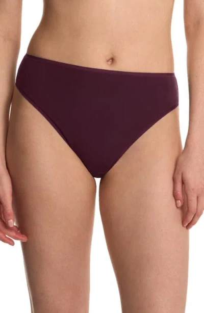 Natori Bliss Bare Cotton High Cut Brief 3-pack In Multi