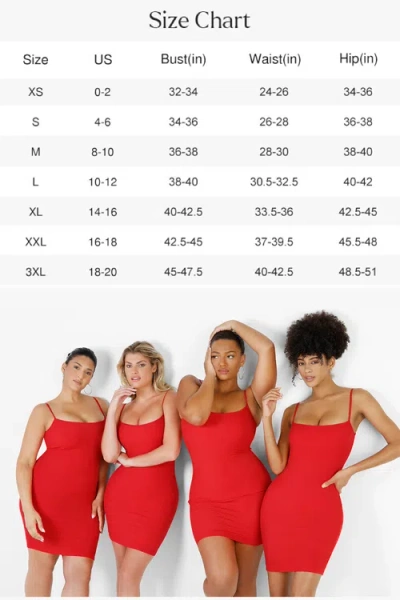 Popilush Shapewear Solid Modal Butt Lift Mini Slip Dress In Pattern