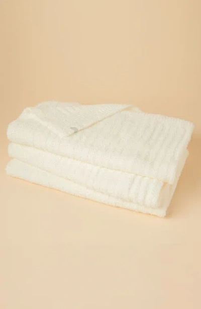 Softies Ultra-soft Solid Rib Marshmallow Blanket In White