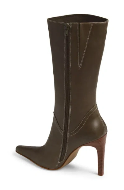 Jeffrey Campbell Dotty Boot In Olive
