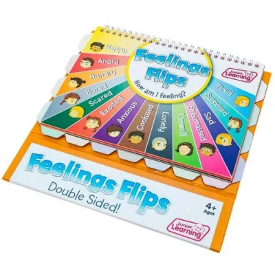 Junior Learning Flip Chart Feelings Flash Cards In Multi