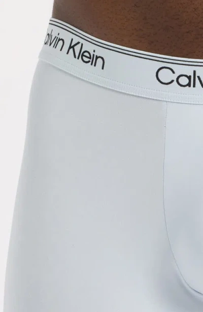 Calvin Klein Assorted 3-pack Microfiber Boxer Briefs In Convoy/dot Dark Saph/pl Air