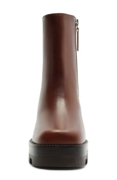 Schutz 240 Platform Boot In Warm Toffee