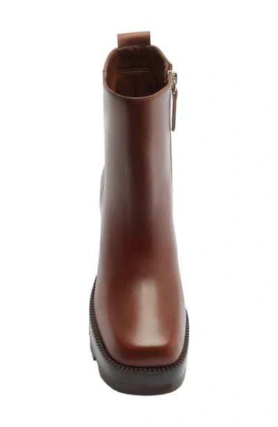 Schutz 240 Platform Boot In Warm Toffee