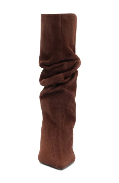 Schutz Harriet Slouch Boot In Brown