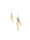 AURELIE BIDERMANN Mimosa earrings,GOLDPLATEDBRASS