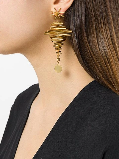 Shop Paula Mendoza Ego I Earrings - Metallic