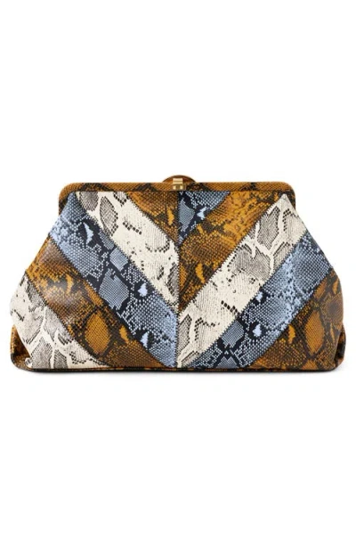Aimee Full Circle X-large Clutch In Snake Multi