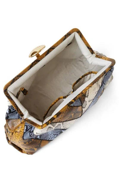 Aimee Full Circle X-large Clutch In Snake Multi