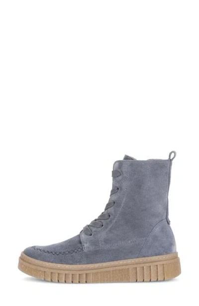 Gabor Lace-up Boot In Denim