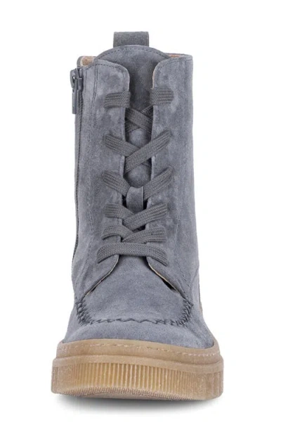 Gabor Lace-up Boot In Denim