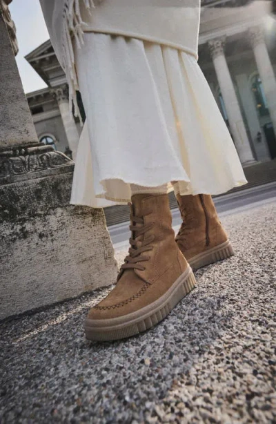 Gabor Lace-up Boot In Walnut