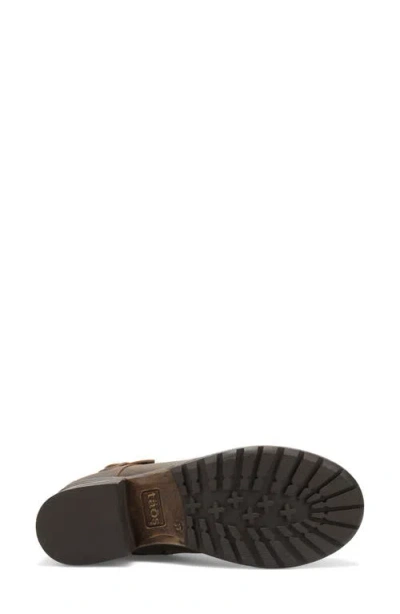 Taos Mini Crave Ankle Boot In Brown Distressed