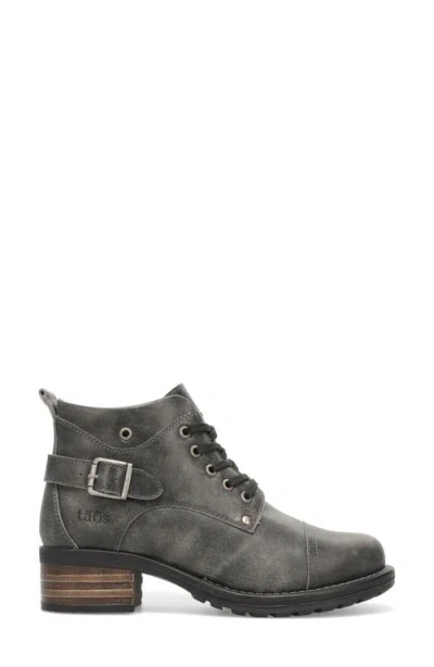 Taos Mini Crave Ankle Boot In Charcoal Distressed