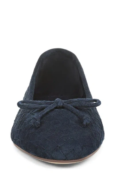 Sam Edelman Ruthie Woven Ballet Flat In Oasis Navy