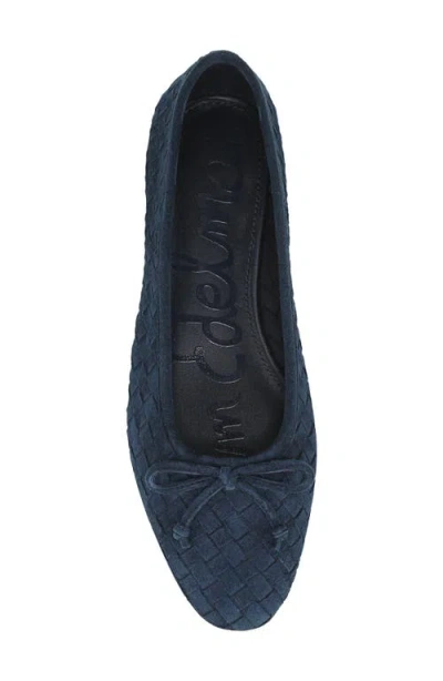 Sam Edelman Ruthie Woven Ballet Flat In Oasis Navy