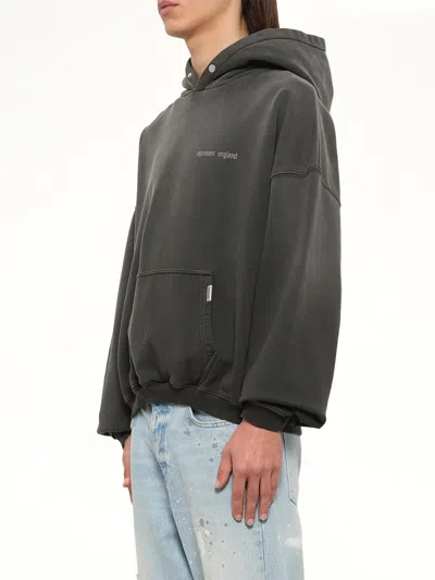 Represent Mens Brand-print Relaxed-fit Cotton Hoody Ash Xs In Grey