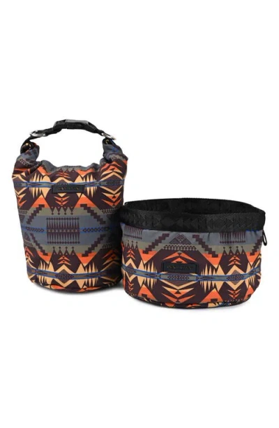 Pendleton Travel Pet Bowl In Multi