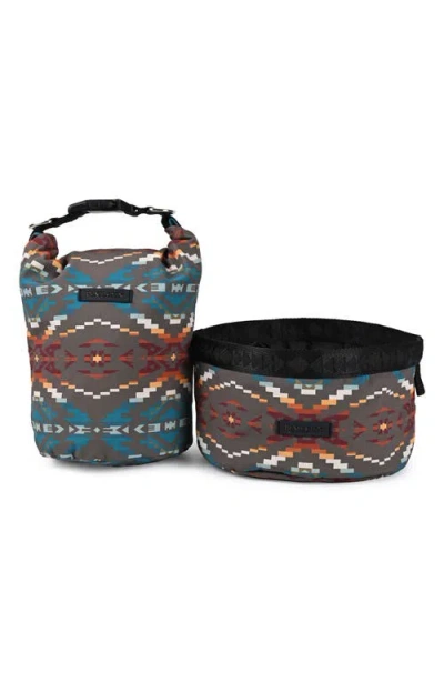 Pendleton Travel Pet Bowl In Multi