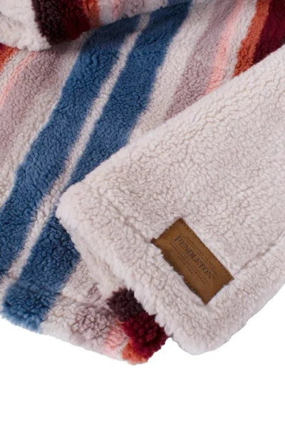 Pendleton High Pile Fleece Crate Blanket In Multi