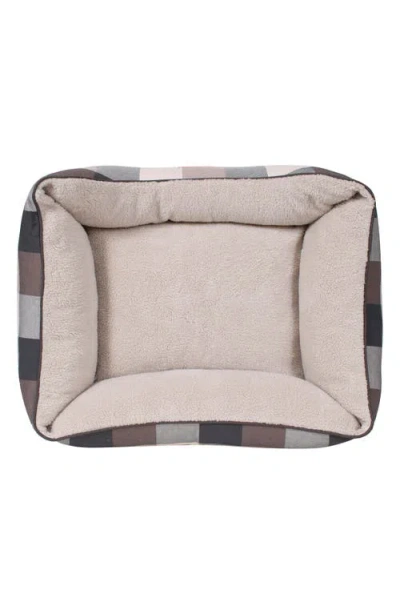 Pendleton Block Plaid Kuddler Dog Bed In Brown