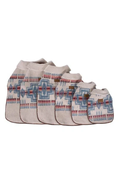 Pendleton Fleece Dog Coat In Multi