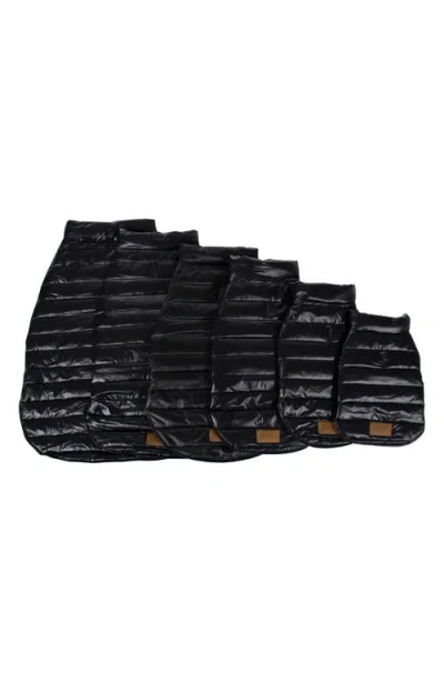 Pendleton Puffer Dog Coat In Black