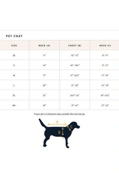 Pendleton Puffer Dog Coat In Blue