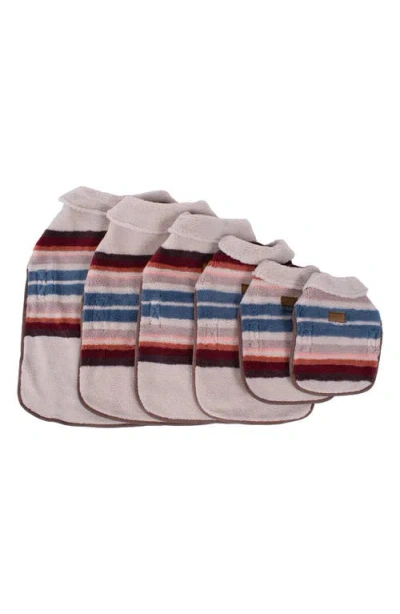 Pendleton Fleece Dog Coat In Multi