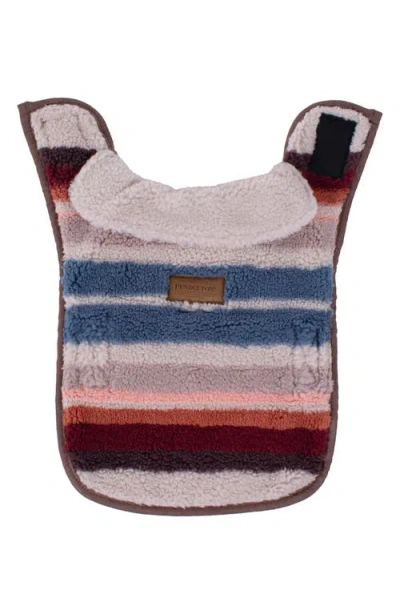 Pendleton Fleece Dog Coat In Multi
