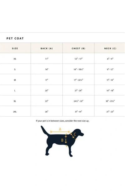 Pendleton Fleece Dog Coat In Multi