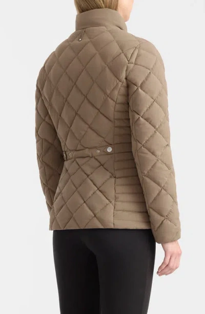 Mackage Vik Diamond Quilted Recycled Down Jacket In Neutral
