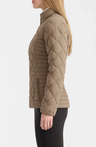 Mackage Vik Diamond Quilted Recycled Down Jacket In Neutral