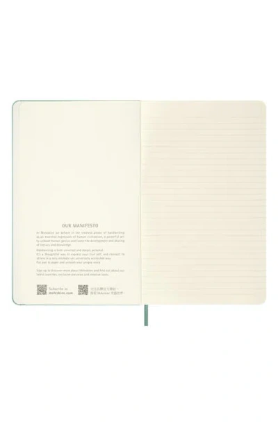 Moleskine Patterned Hardcover Large Notebook In Sage
