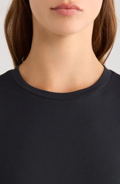G/fore Tech Golf Upf 50+ Rib T-shirt In Black