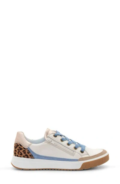 Ara Rio Sneaker In Cream/sand/blue