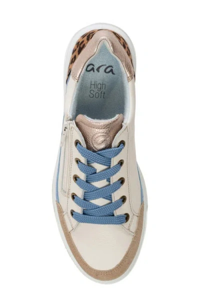 Ara Rio Sneaker In Cream/sand/blue