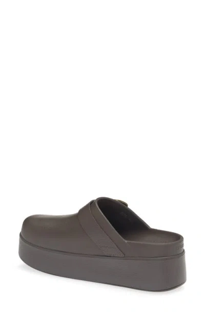 Crocs Dylan Boho Buckle Platform Clog In Espresso