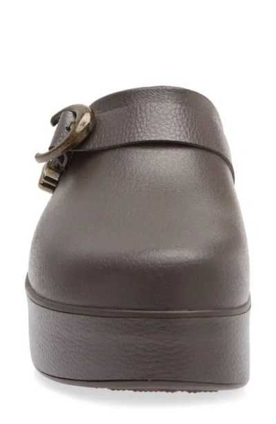 Crocs Dylan Boho Buckle Platform Clog In Espresso